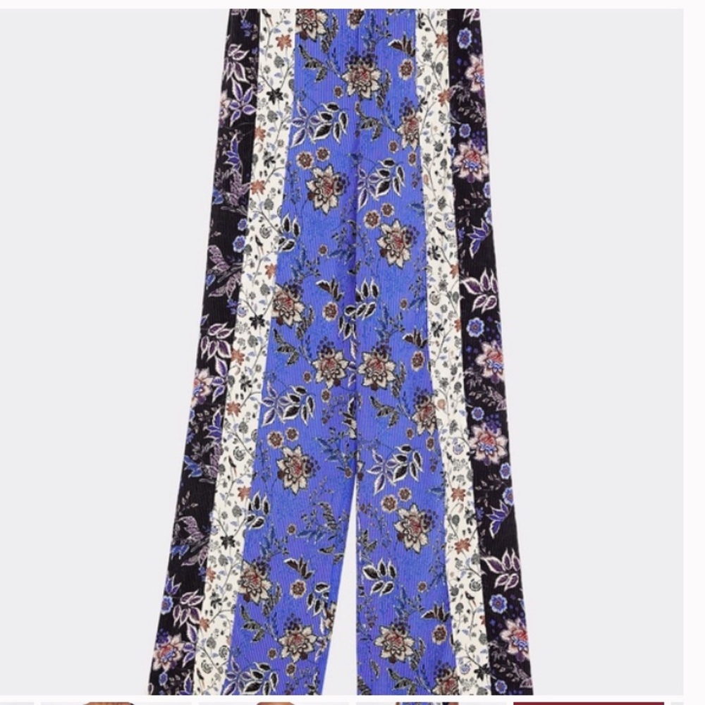Zara Patchwork Print Pants - image 6